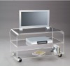 acrylic tv stand